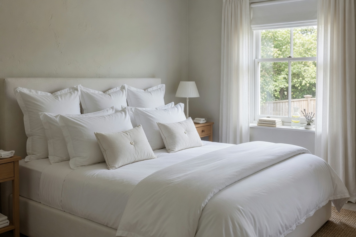 Stay lodging interior or exterior, no faces