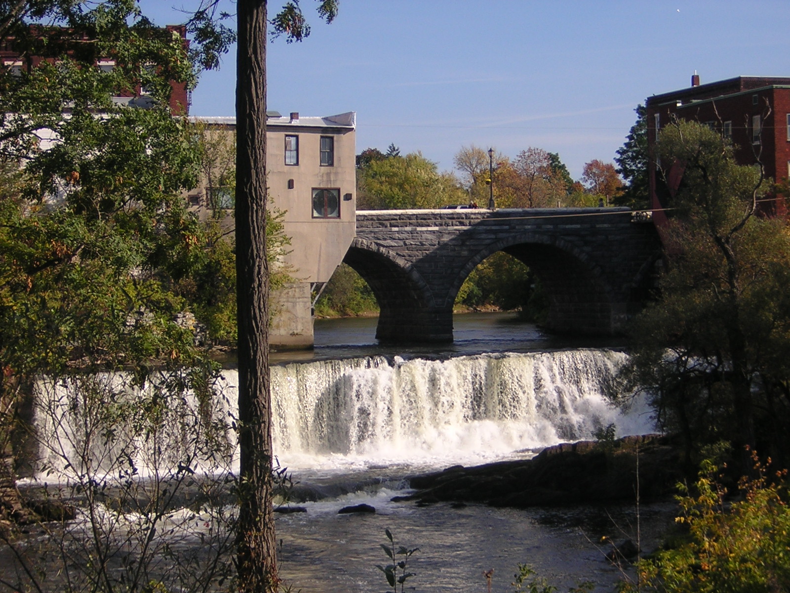 Otter Creek Falls in Middlebury, Vermont