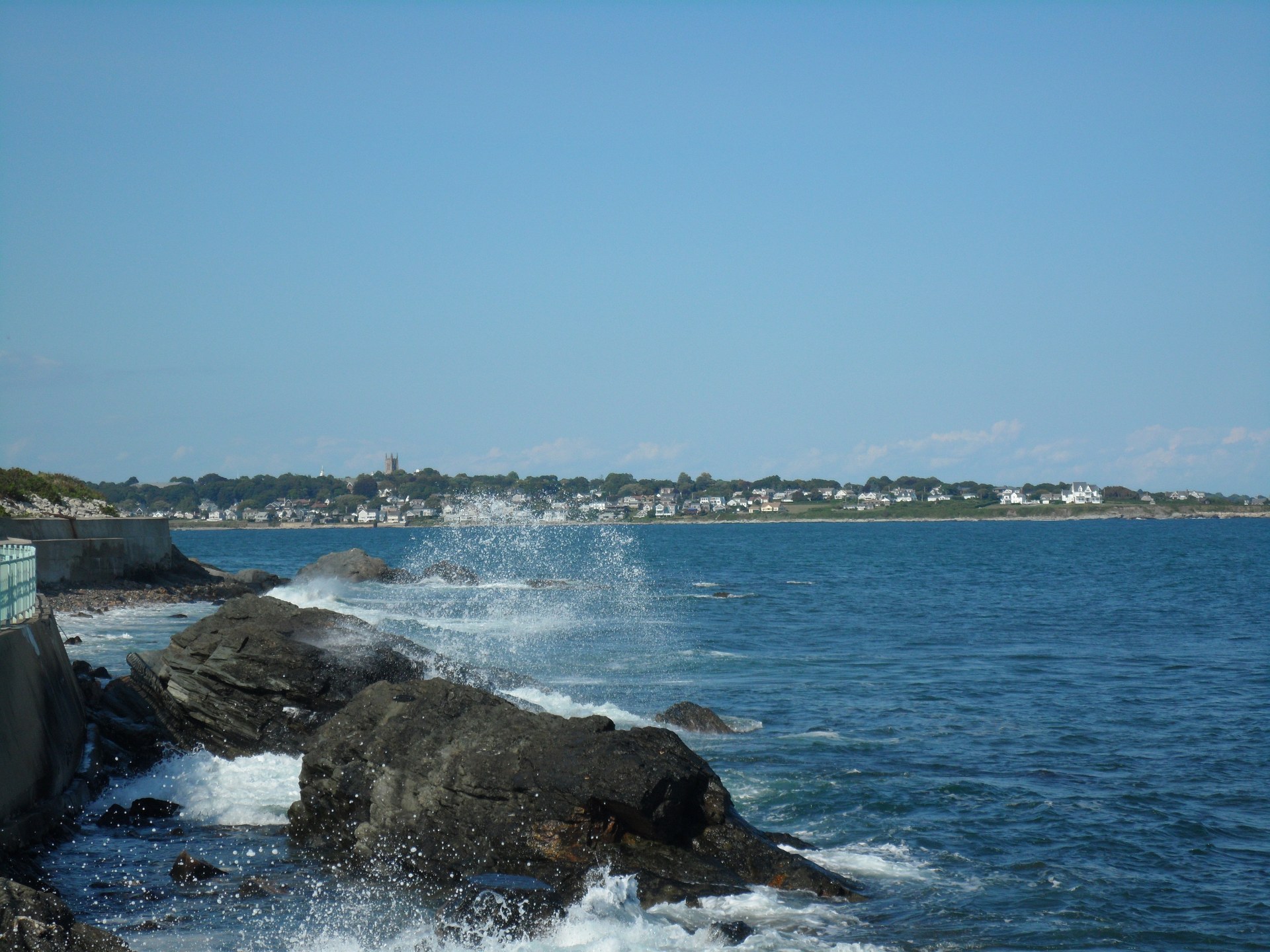 Waves along the Cliff Walk, Newport