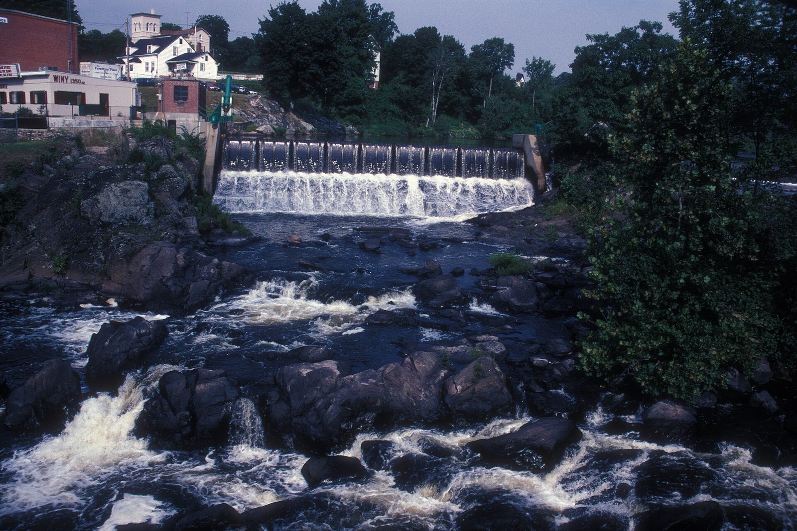Cargill Falls on the Quinebaug River in Putnam, Connecticut