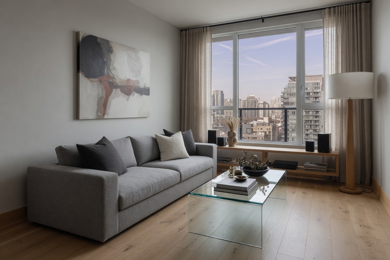 Stay apartment interior, no faces