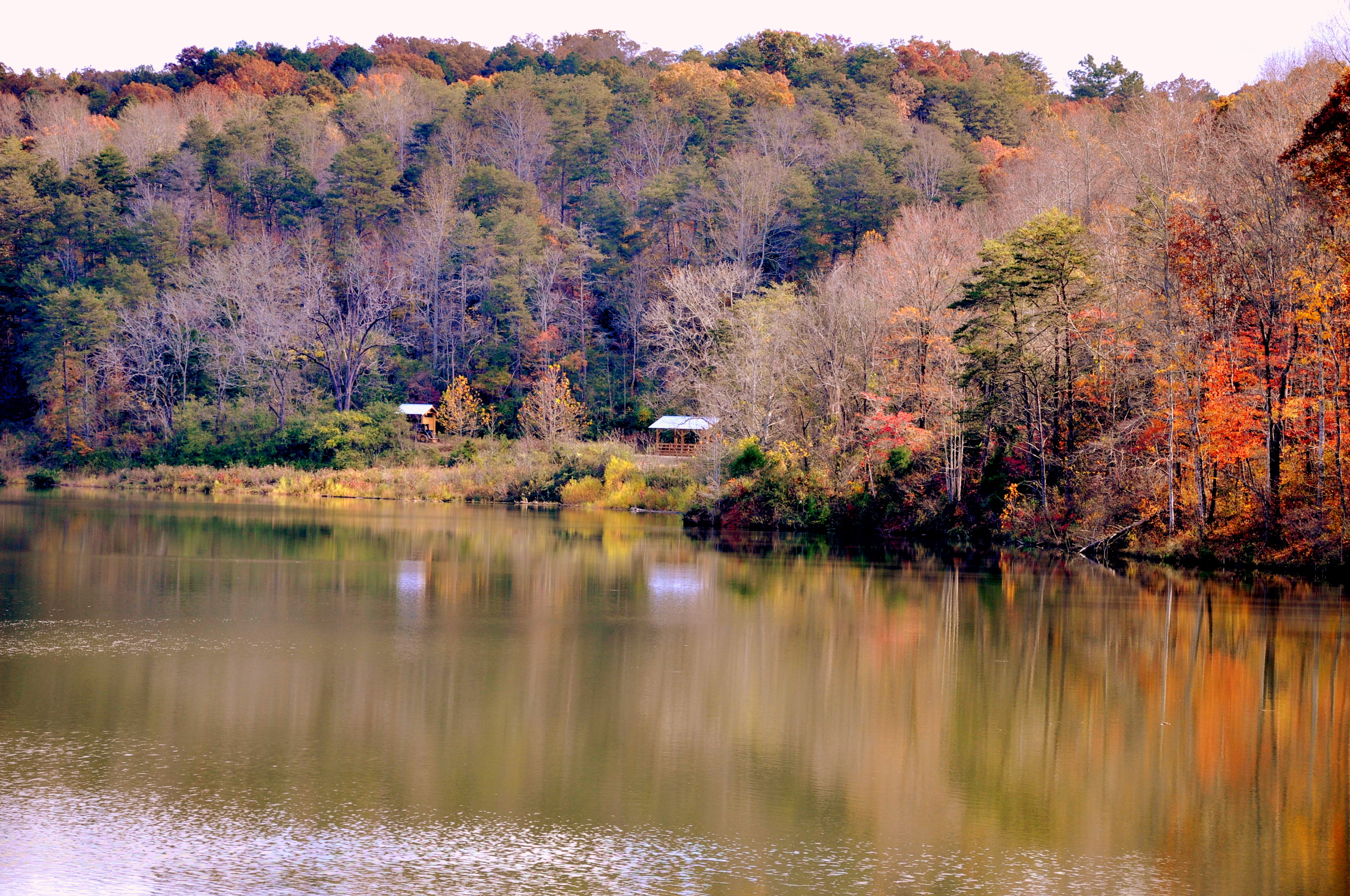 Quiet water near Dahlonega, Georgia after the festival weekend