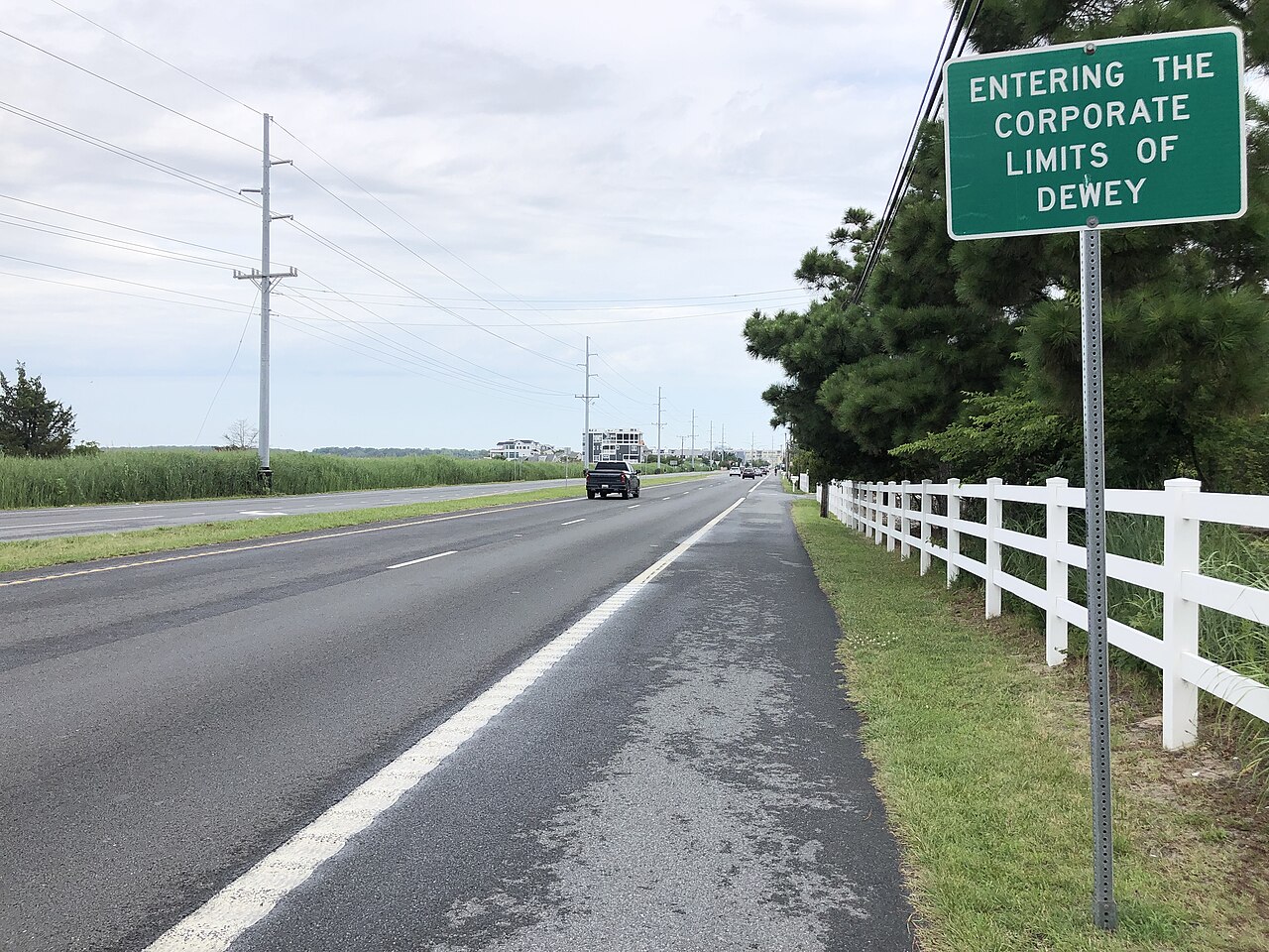 Entering the corporate limits of Dewey Beach on Coastal Highway, 2022