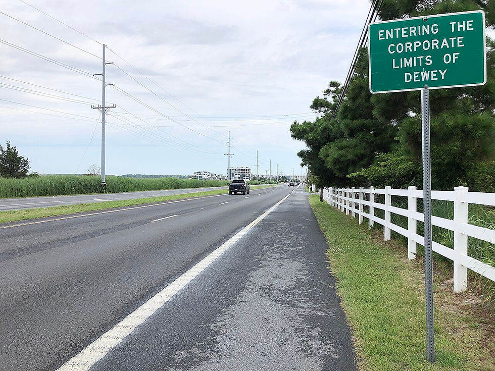 Entering the corporate limits of Dewey Beach on Coastal Highway, 2022