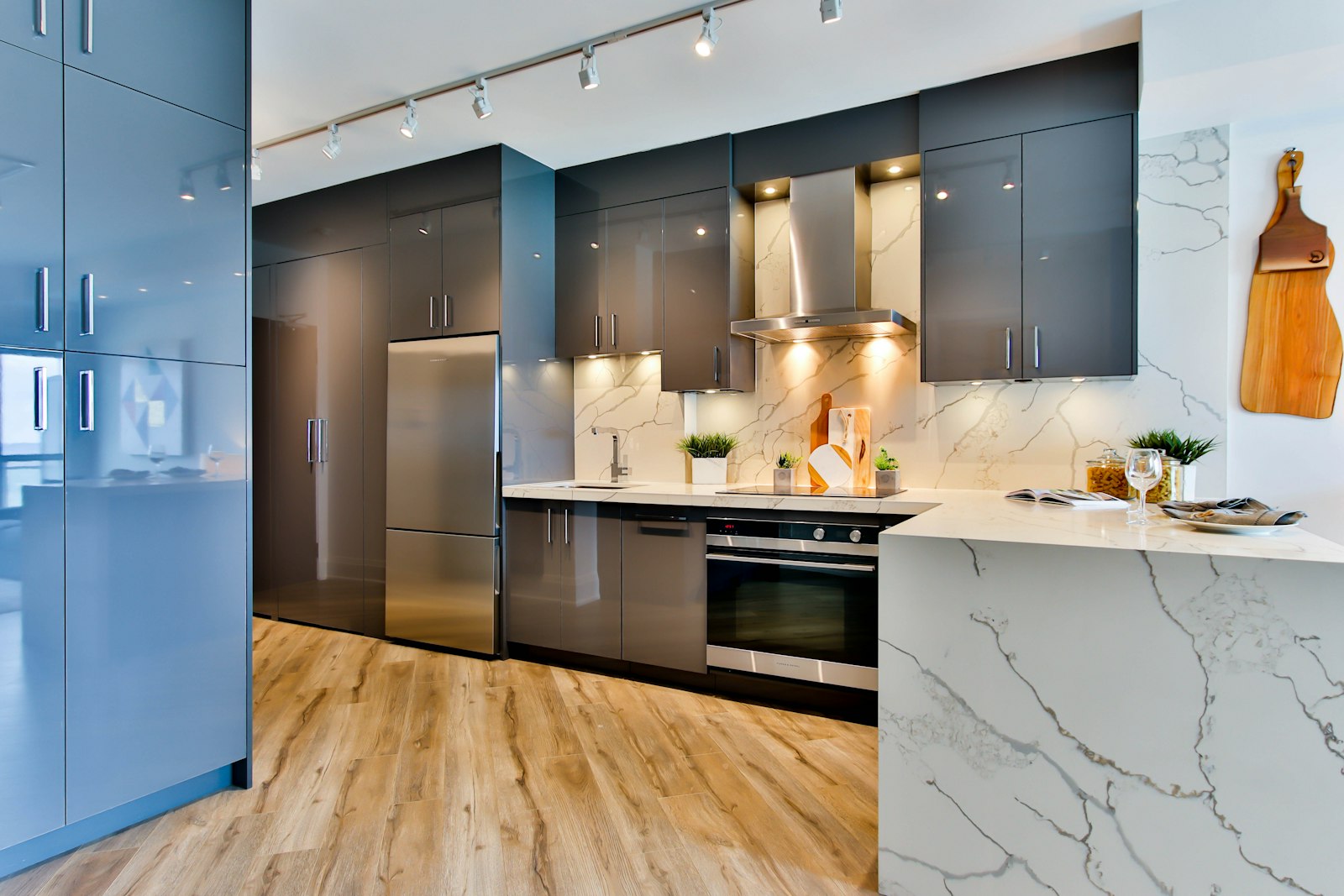 Modern kitchen, no faces