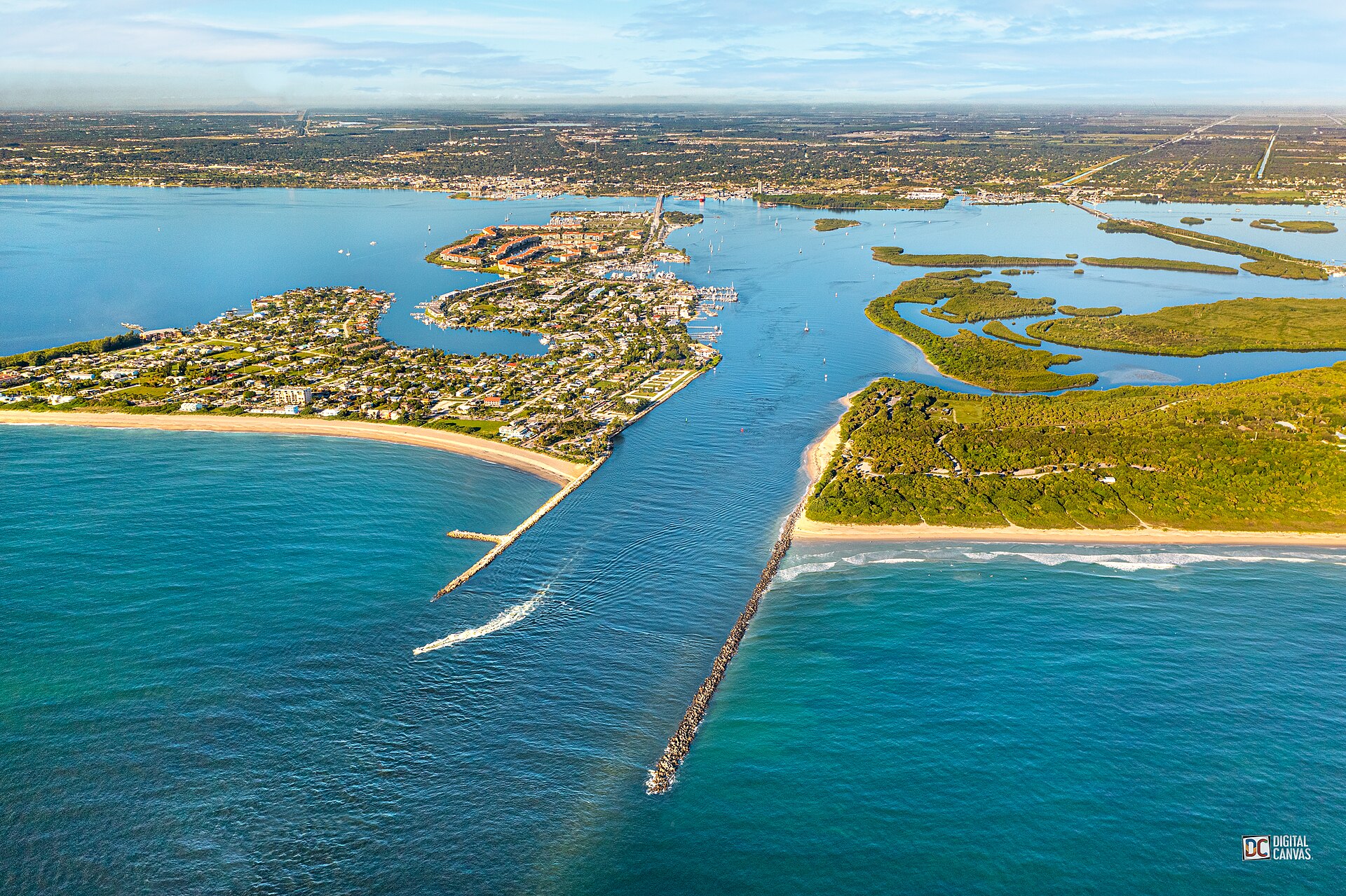 Fort Pierce Inlet on Florida's Treasure Coast, photograph