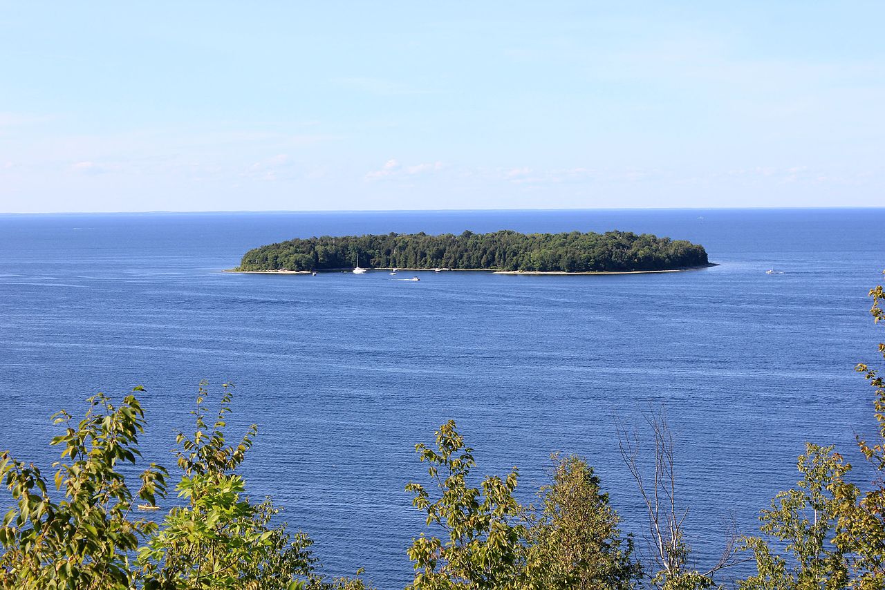 Horseshoe Island from Peninsula State Park, Door County, Wisconsin