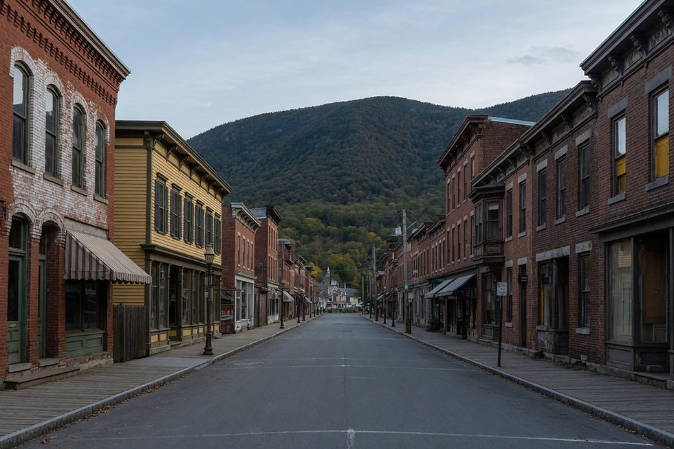 Historic Main Street storefronts, Cold Spring