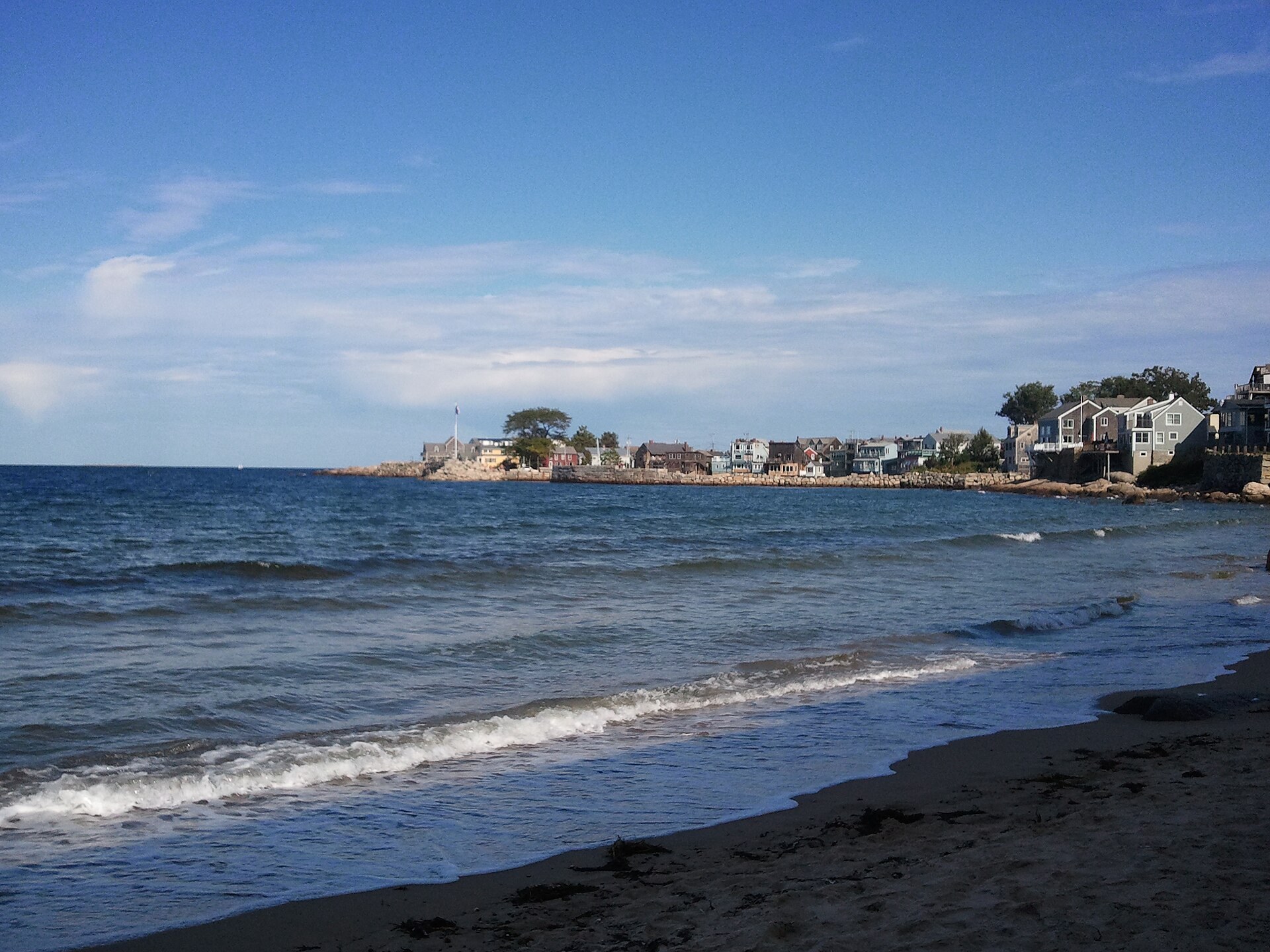 Front Beach looking toward the village, Rockport, Massachusetts