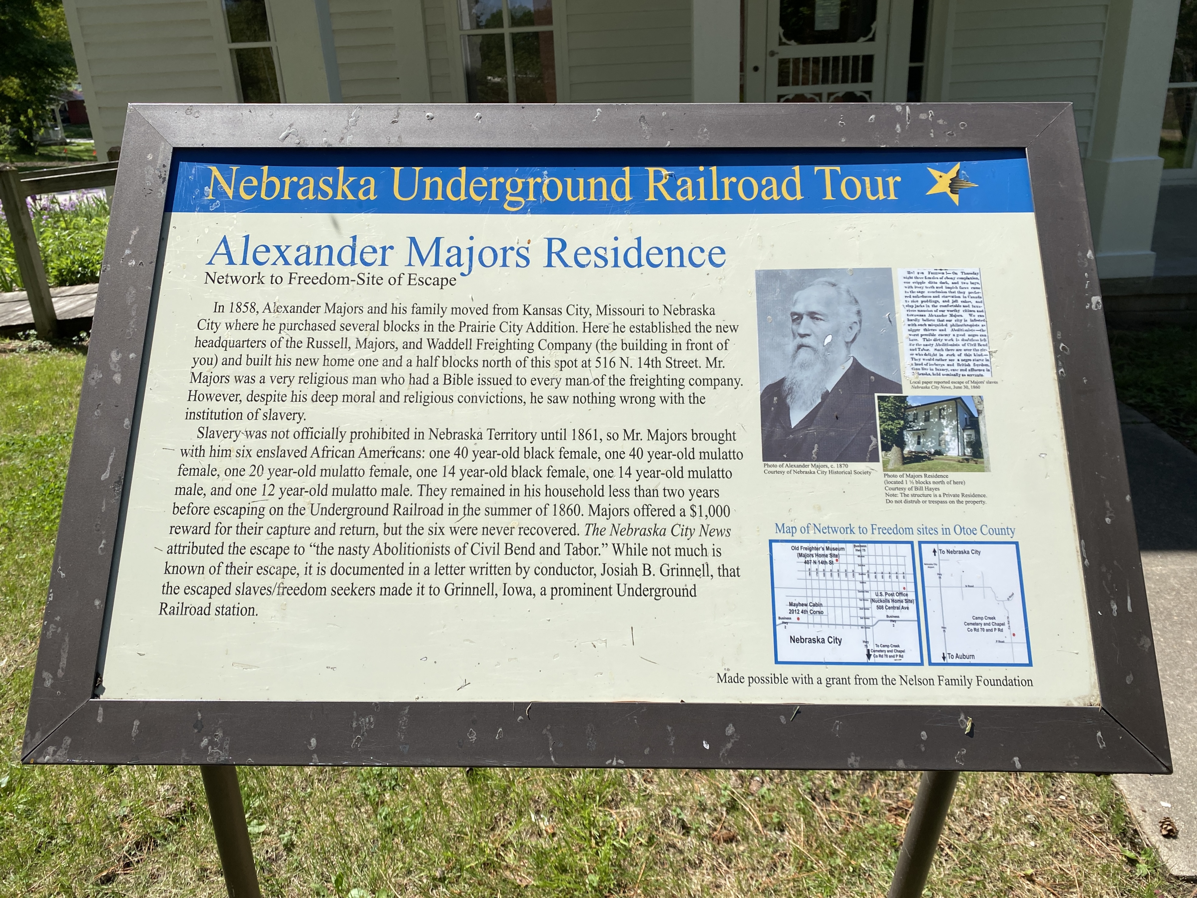 Alexander Majors residence in Nebraska City, Nebraska