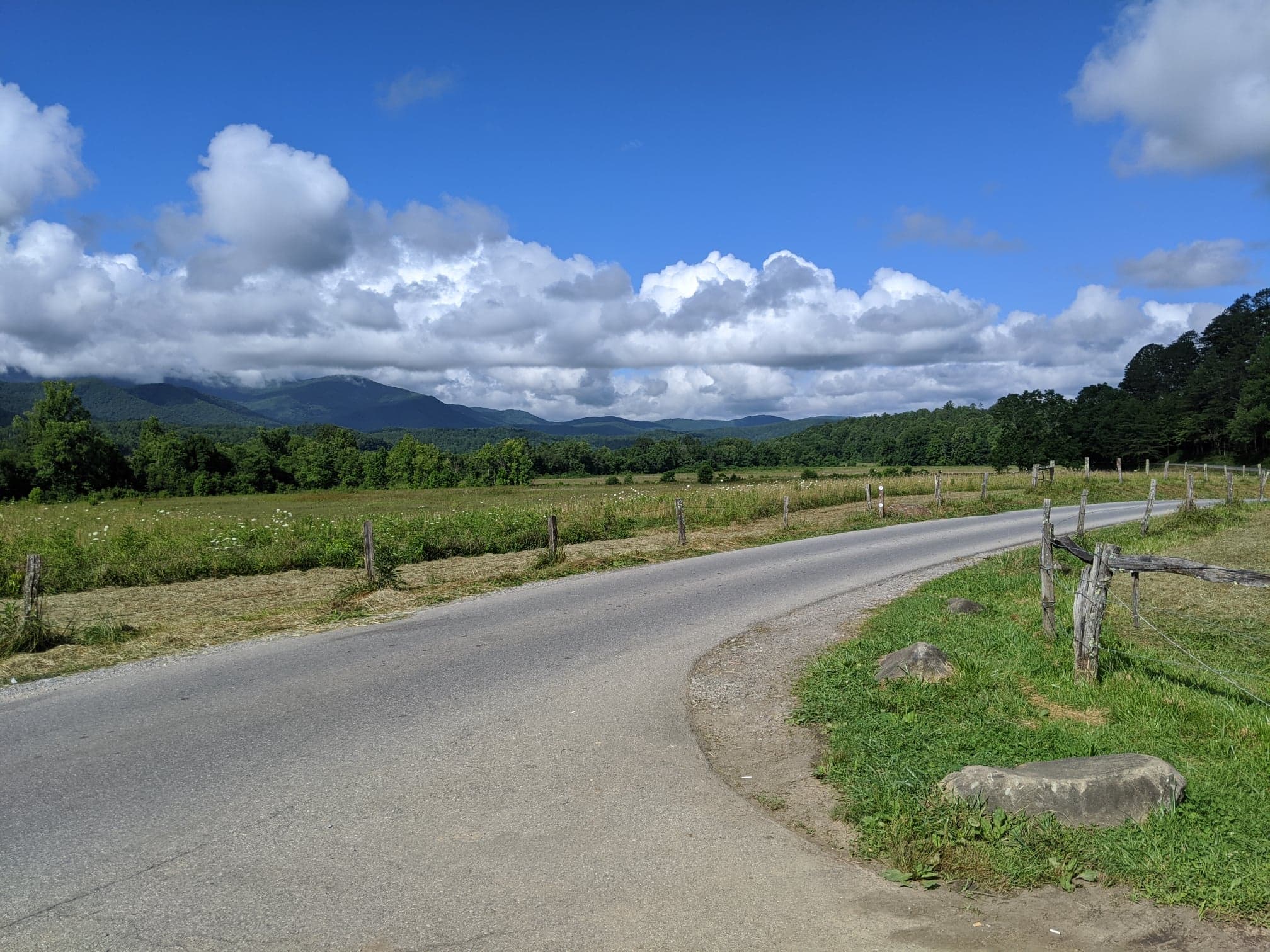 Cades Cove Loop Road near the John Oliver cabin