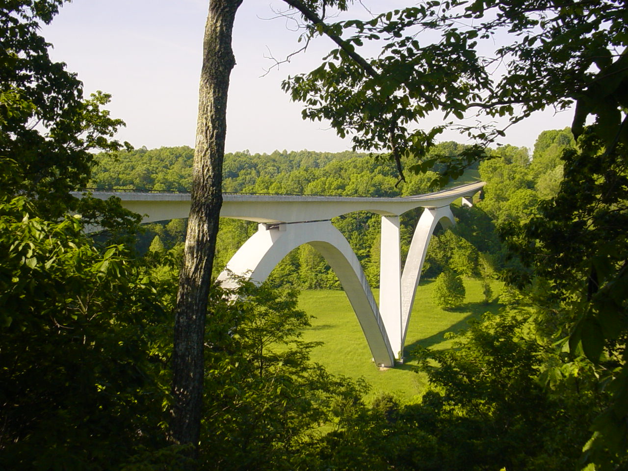 Natchez Trace Parkway Double Arch Bridge near Franklin, Tennessee