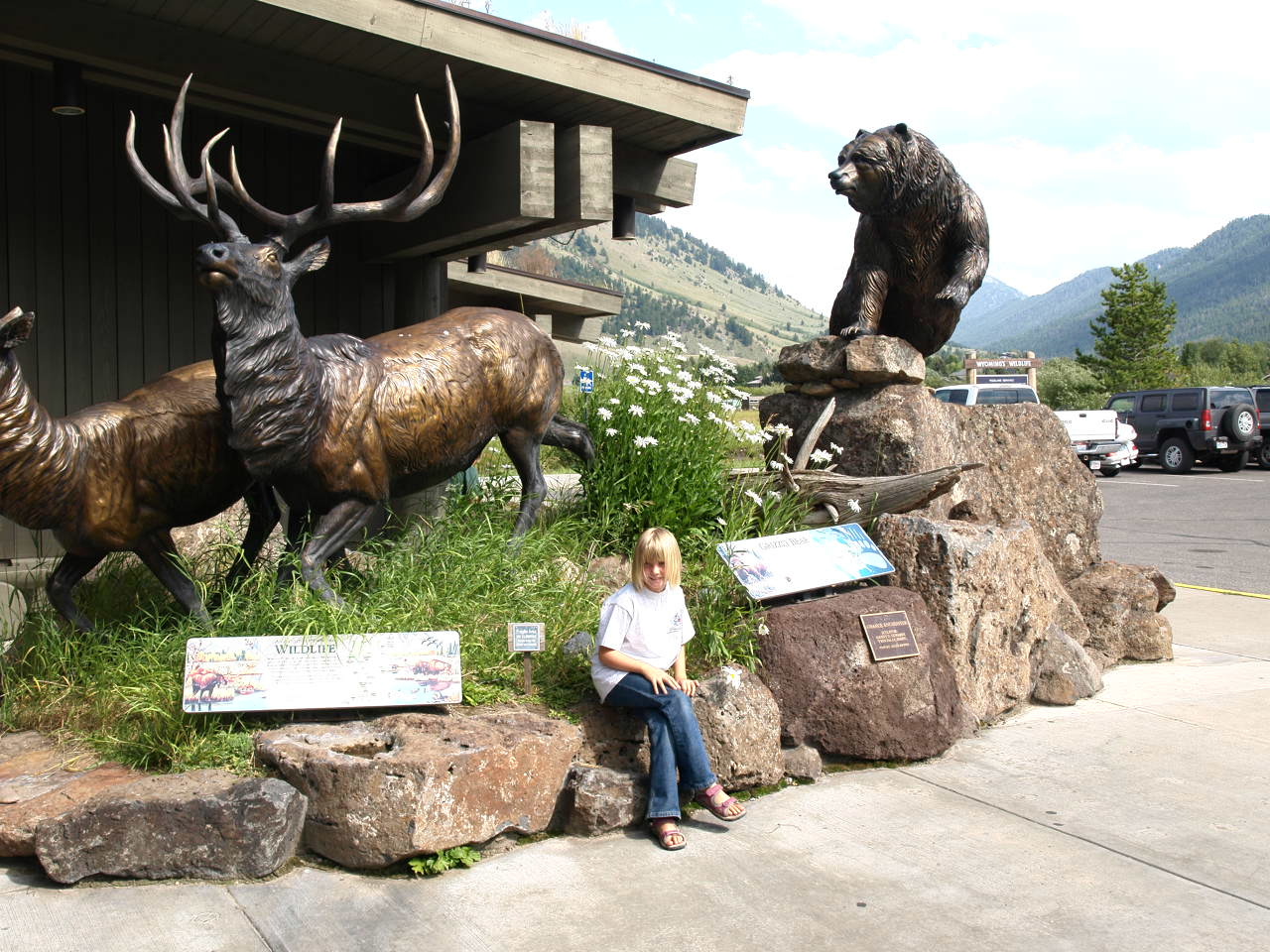 Jackson Hole, Wyoming town center, photograph