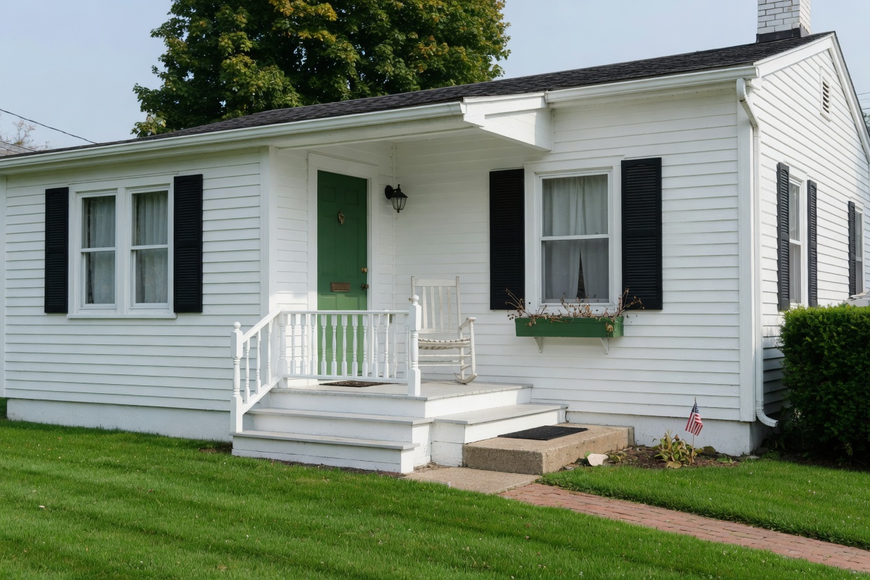 Stay cottage exterior, no faces
