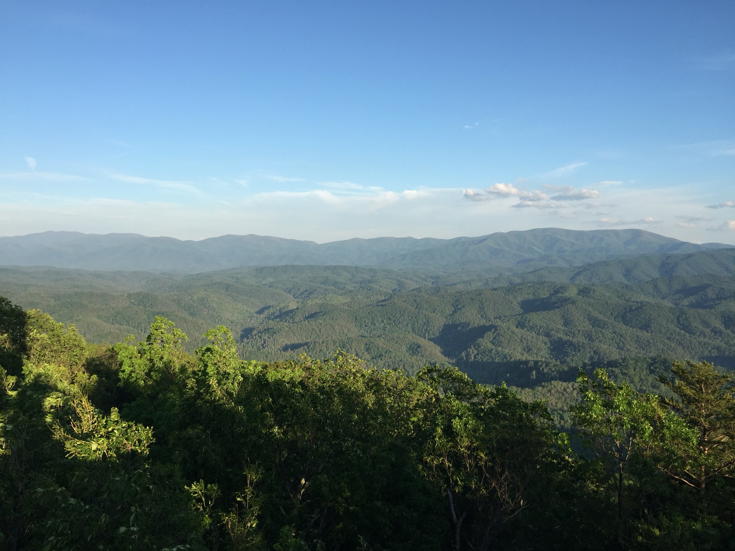 Southeast view from Look Rock Observation Tower on Foothills Parkway