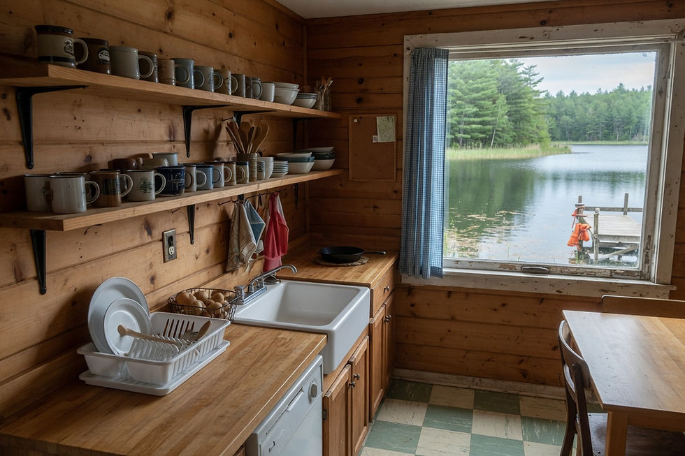 Stay lodging interior or exterior, no faces