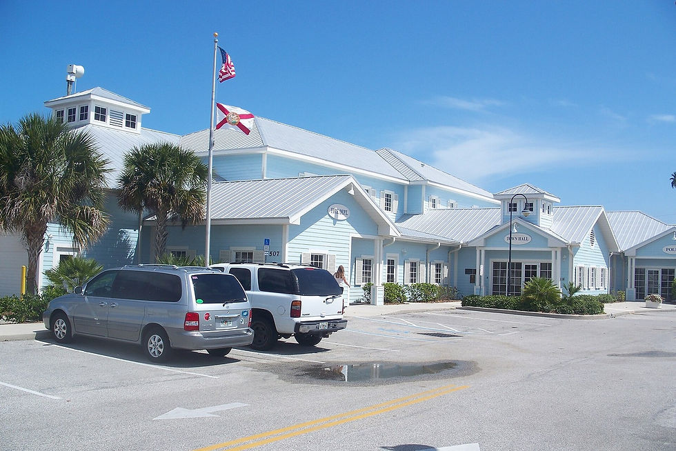 Melbourne Beach Town Hall and Fire Dept at 507 Ocean Avenue