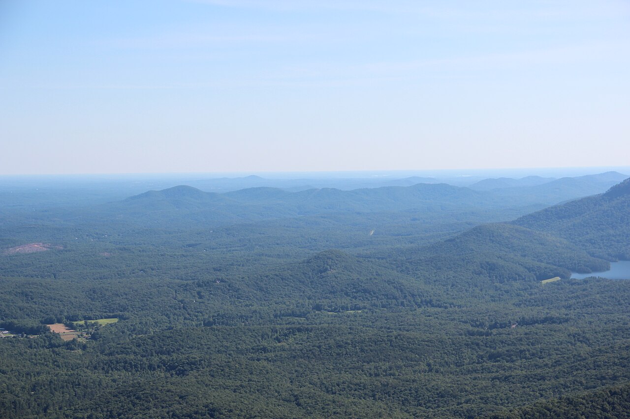Southwest view from Caesars Head across the South Carolina Blue Ridge.