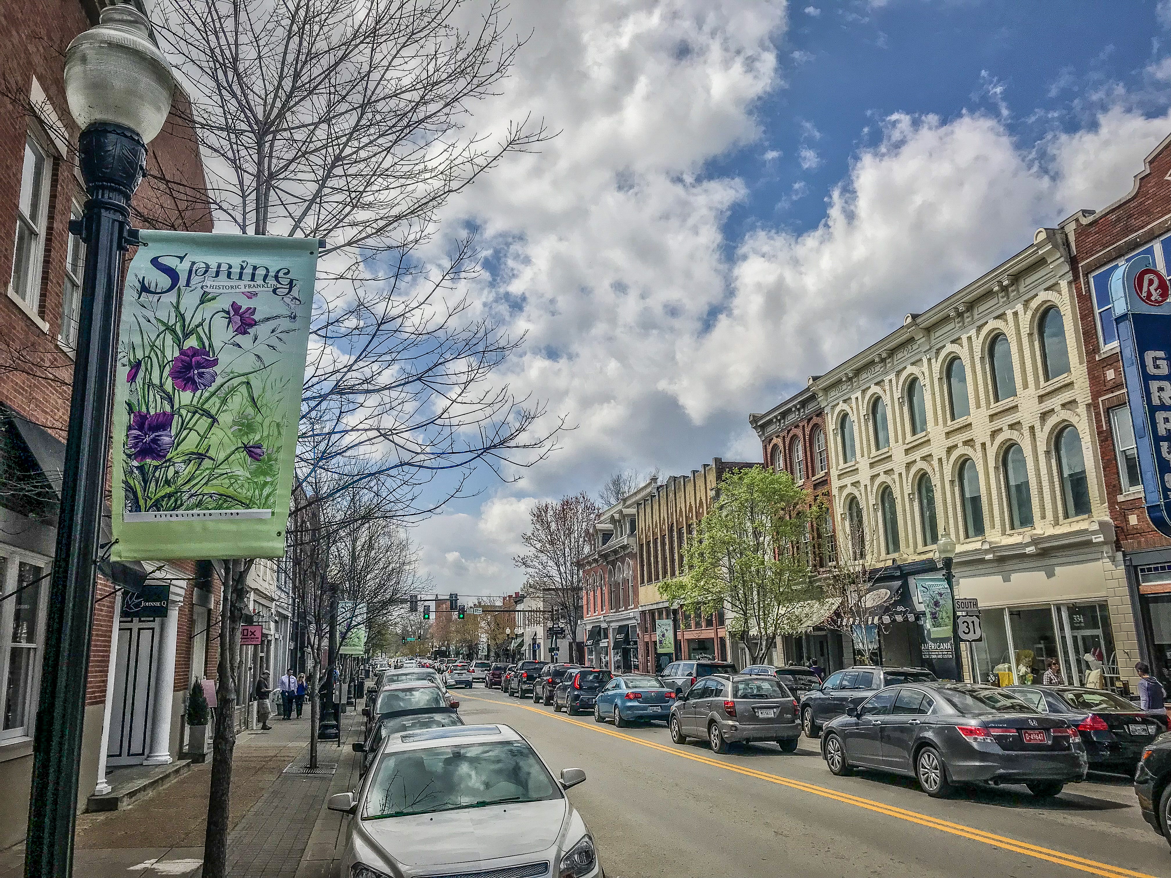 City of Franklin, Tennessee historic downtown