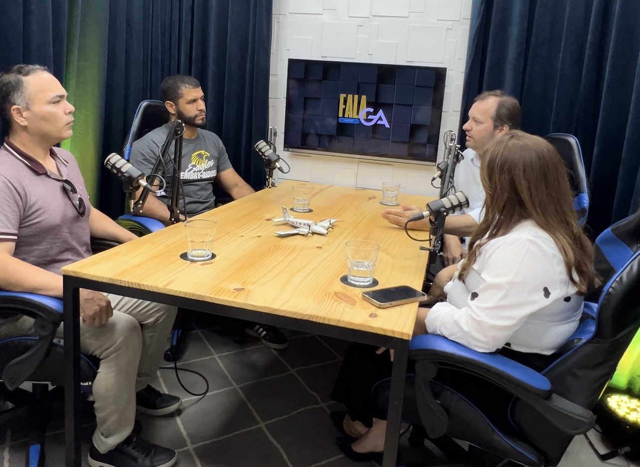 Estúdio do Podcast Fala GA, uma produção do Grupo GA Ambiental