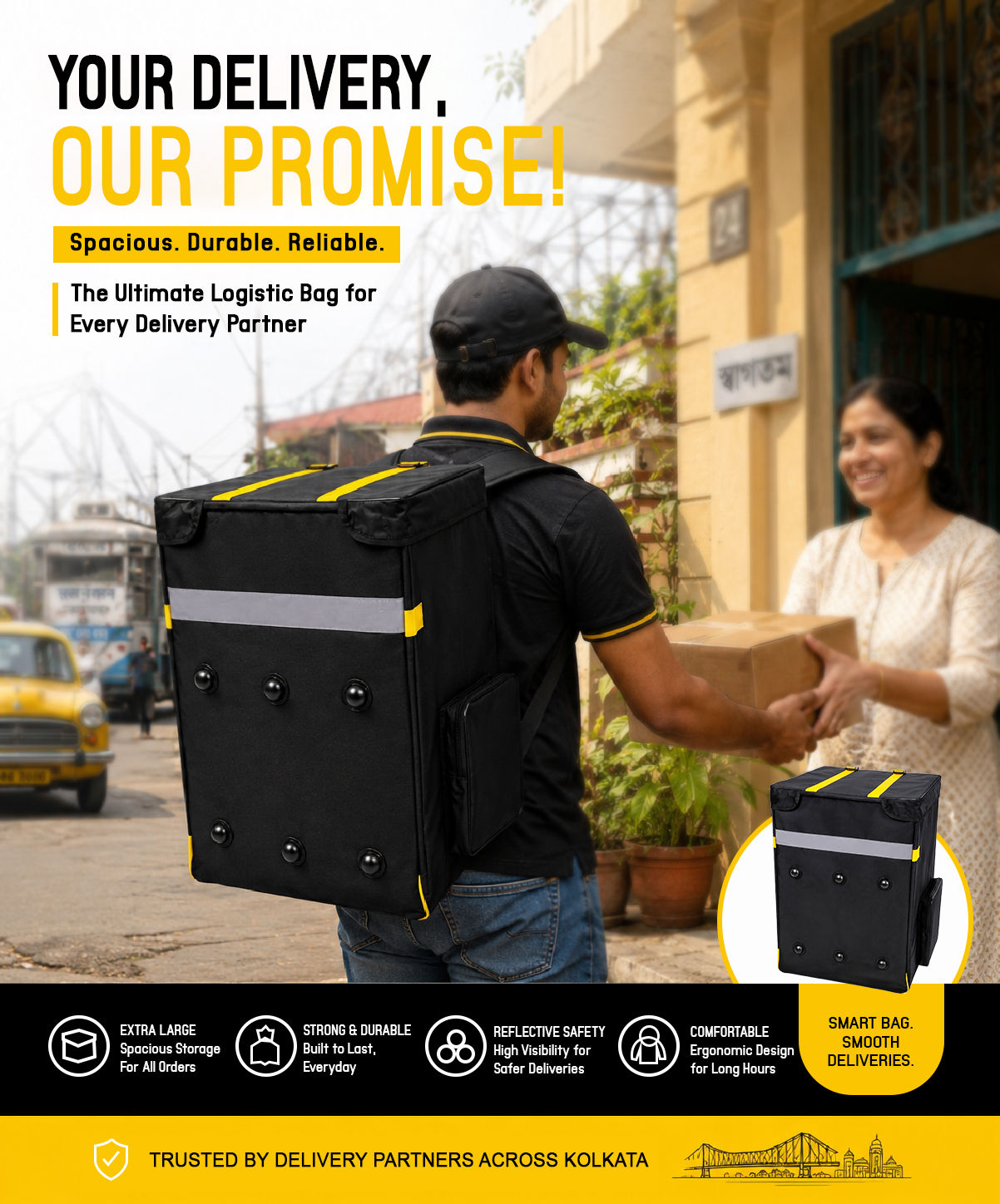 E Kart Logistic Bag _(Black)