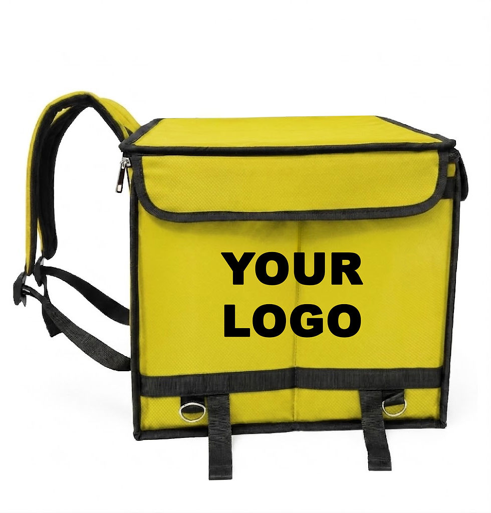 Thumbnail: 15*15*15 (Inch) YELLOW Insulated Food Delivery Bag