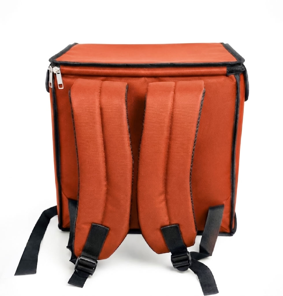 Thumbnail: 15*15*15 (Inch) ORANGE Insulated Food Delivery Bag
