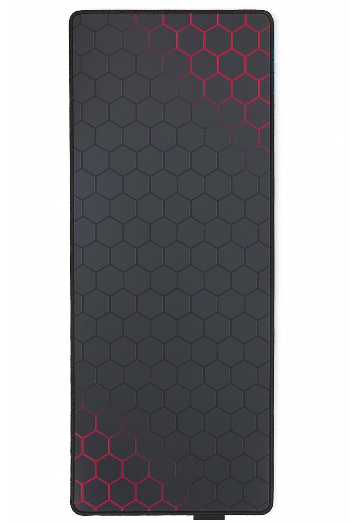 Petek Desen Kırmızı Mouse Pad 70X30 Kaydırmaz Oyuncu Ev Ofis MousePad Petek Dese