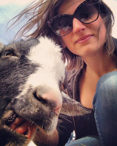 Vanessa and Otto the Goat