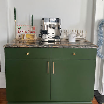 small coffee station built-in