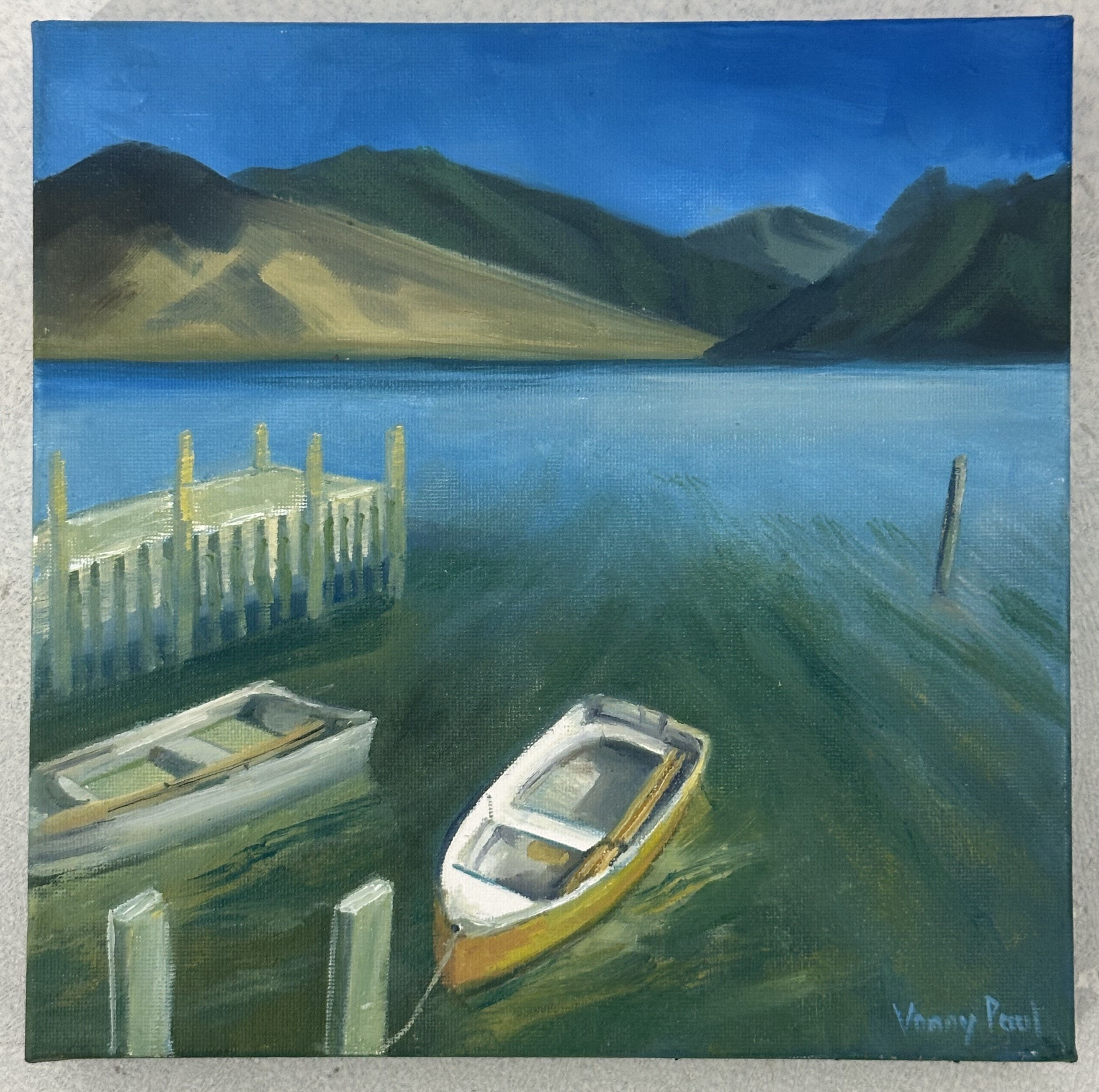 Yellow Boat (Anakiwa) by Vonny Paul