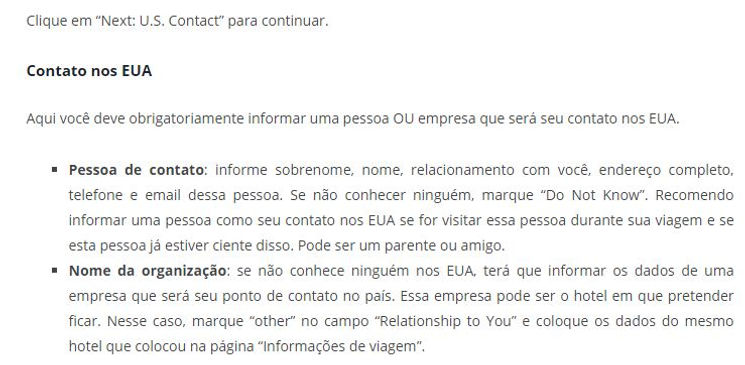 Formulário DS160