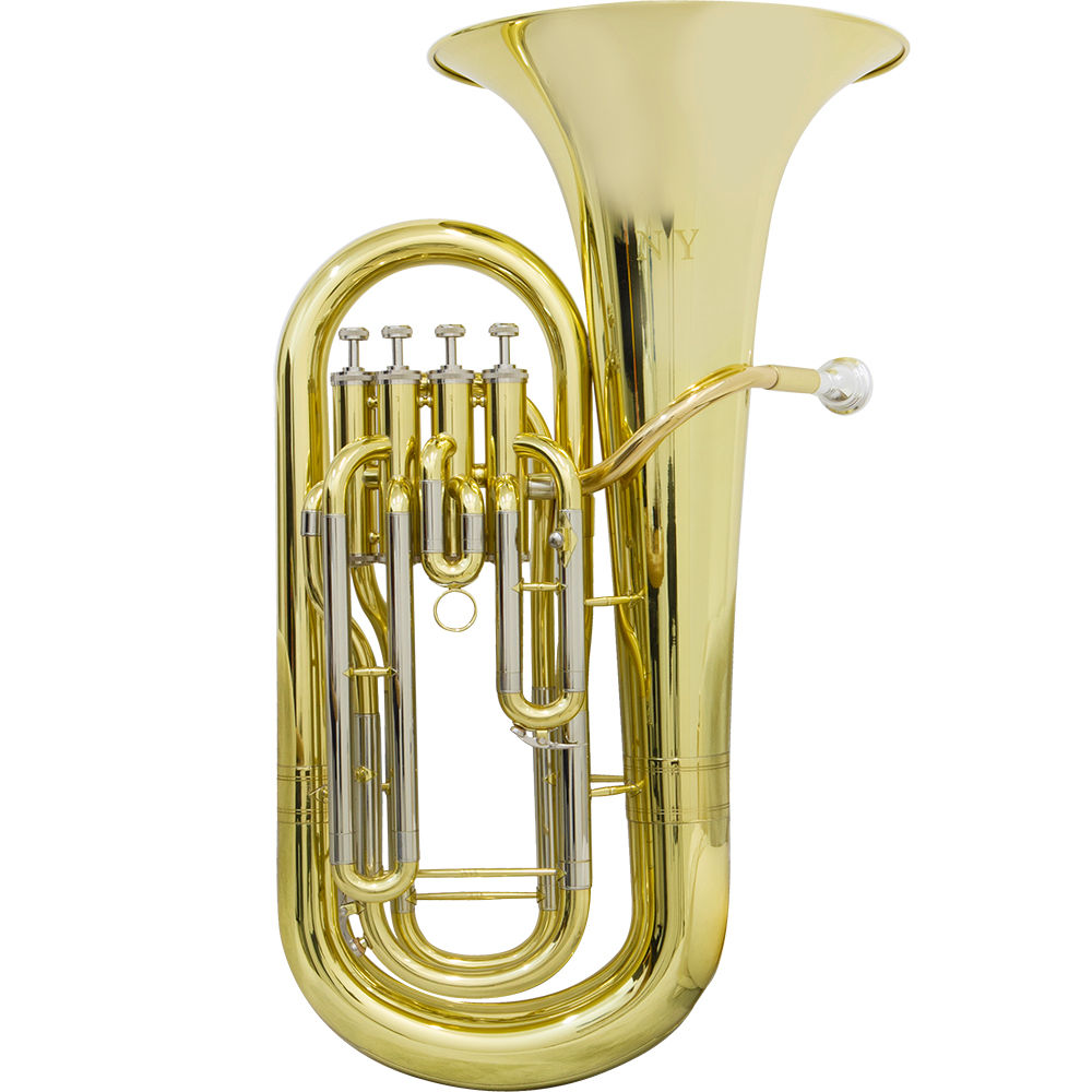 Bombardino Euphonium De 4 Chaves Ep 340 Laqueado Dourado Com Case New York