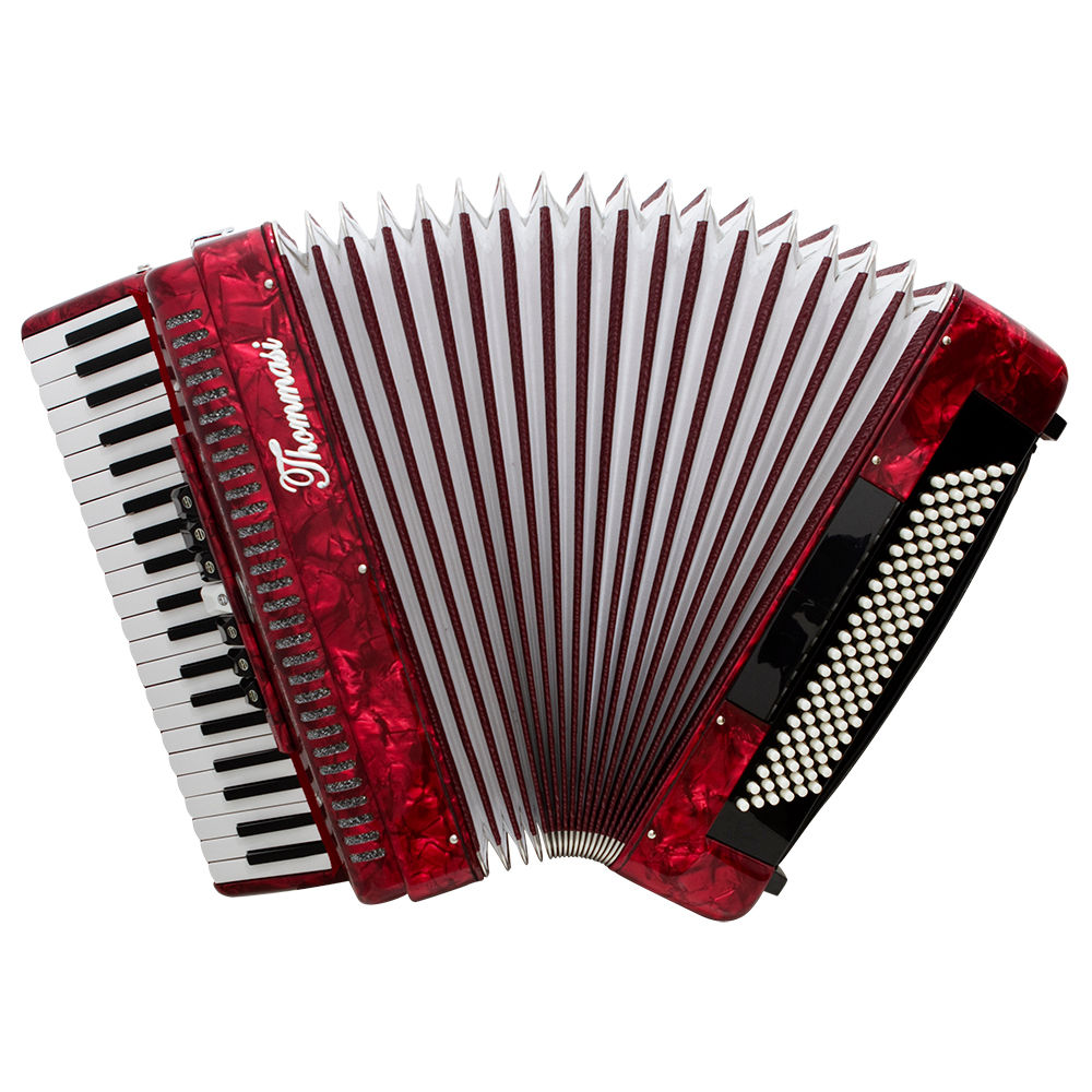 Acordeon 120 Baixos 41 Teclas Ta 12009 Vermelho Thommasi