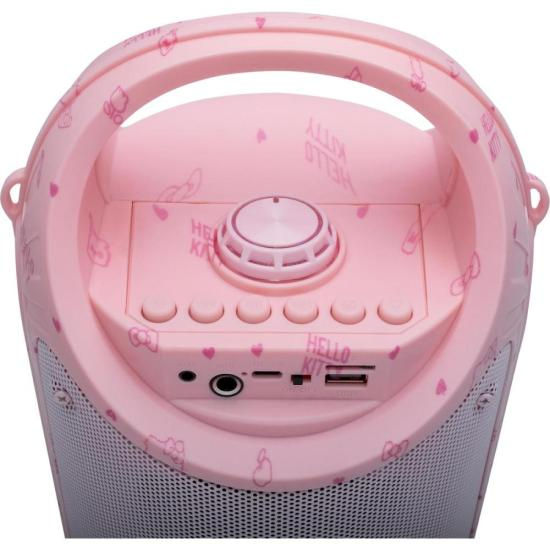 Miniatura: Caixa de Som Com Microfone Letron Hello Kitty 60w Rosa