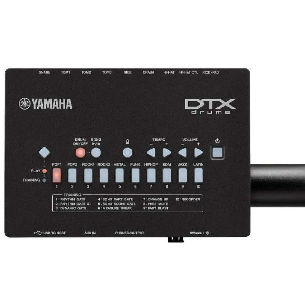 Miniatura: Bateria Eletrônica Dtx 452k Preta Yamaha