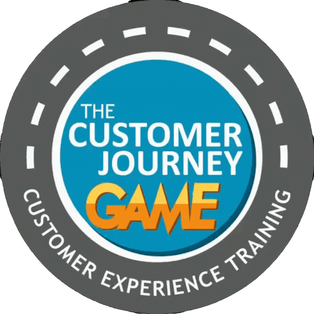 Customer-Journey-Game-customer-experience-training transparent.gif "Image of The Customer Journey Game board and pieces, a customer experience service training tool for improving customer service and journey mapping.