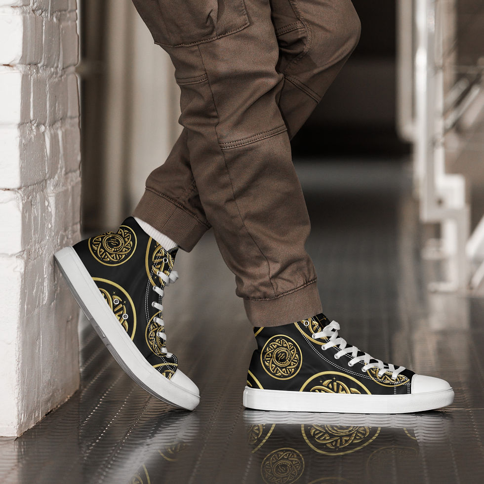 Thumbnail: Men’s high top canvas shoes