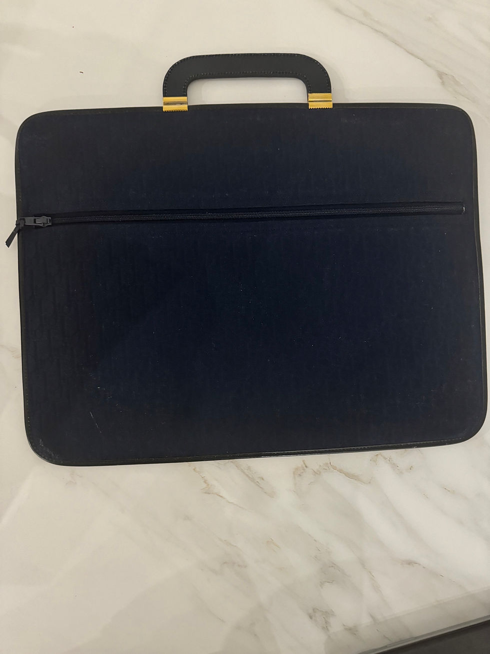 Thumbnail: DIOR  Navy Canvas Briefcase 