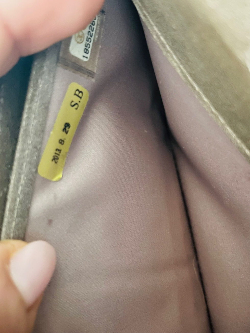 Thumbnail: Chanel Tweed long wallet in nude & brown 