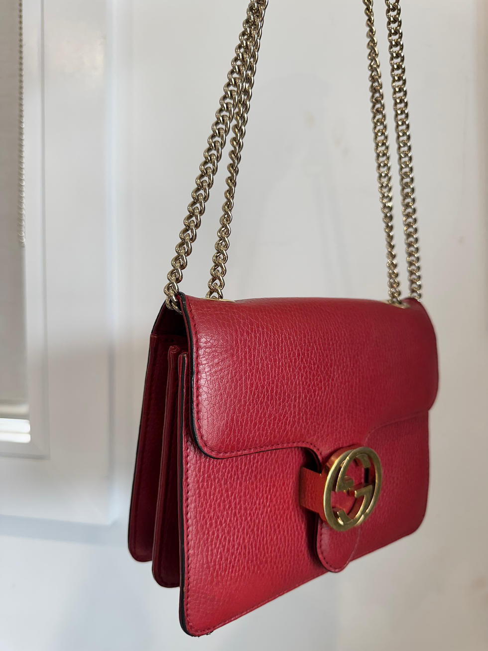 Thumbnail: Gucci Interlocking Gold GG Crossbody 