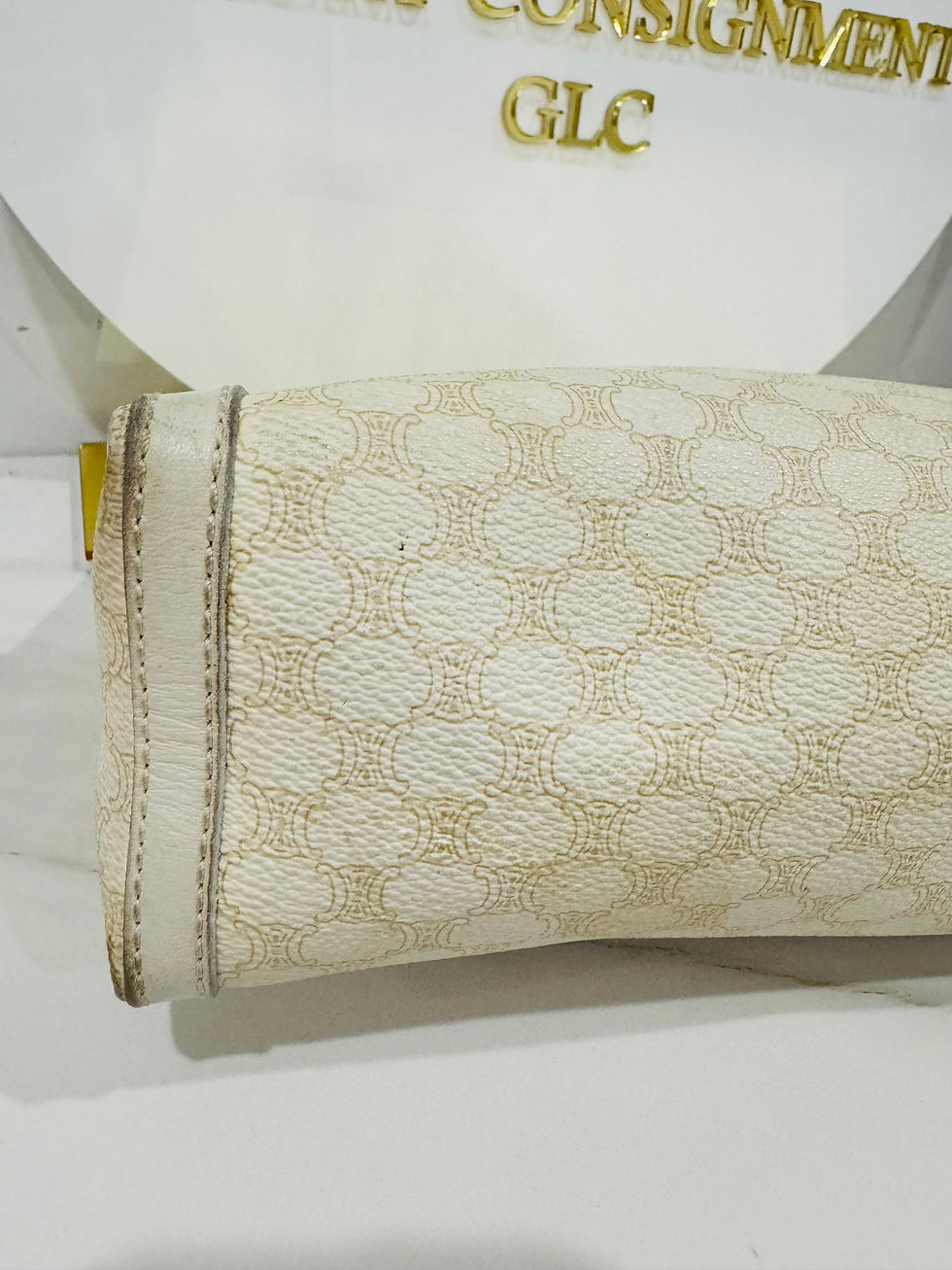 Thumbnail: Vintage Celine White Ivory  Clutch 