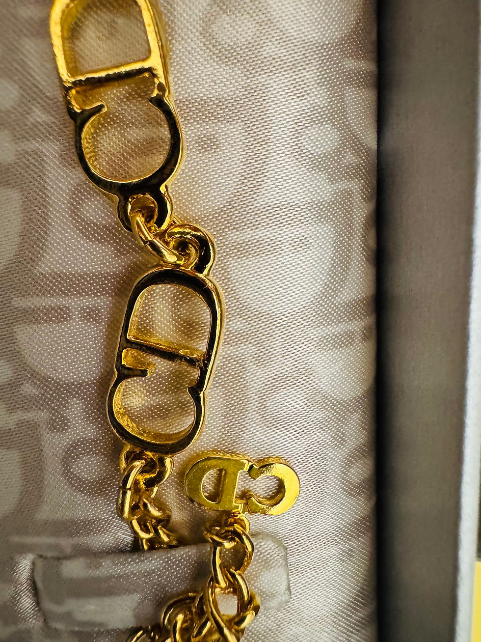 Thumbnail: Christian Dior Gold CD bracelet  