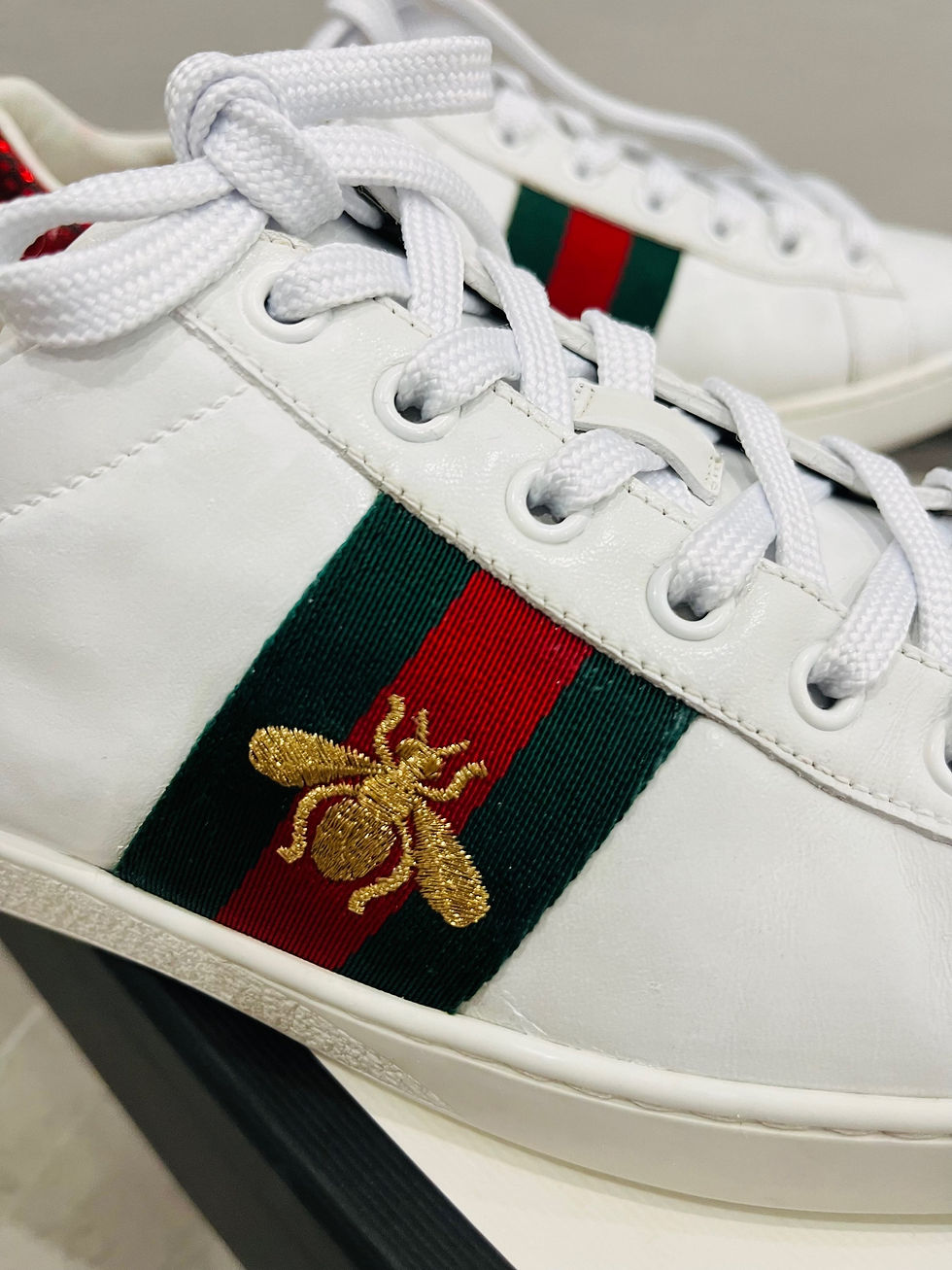 Thumbnail: Gucci Embroidered Ace Sneakers 