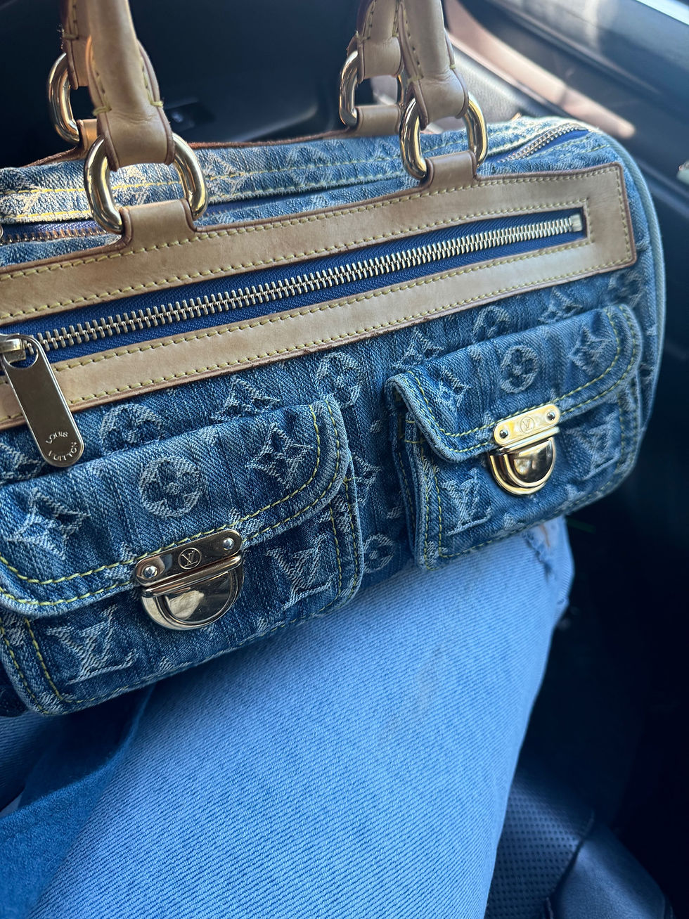 Thumbnail: Louis Vuitton Neo Speedy Denim handbag 