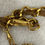 Thumbnail: Vintage Chanel 24k gold plated caramel rare belt from 1982 