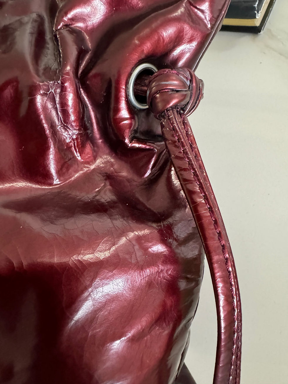 Thumbnail: CHANEL  2009 Bon Bon patent  Leather tote bag 