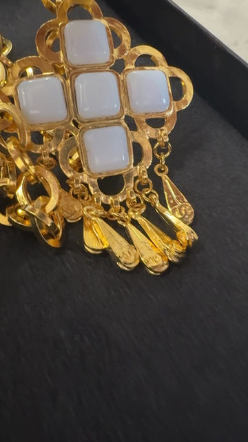 Thumbnail: Vintage Chanel Gold Plated Large Cross 1995
