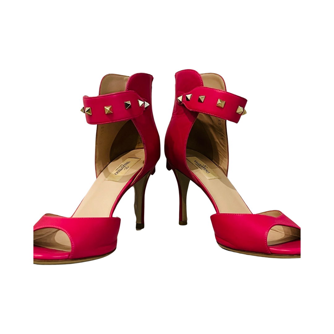 Valentino Roman Stud Calfskin Sandals