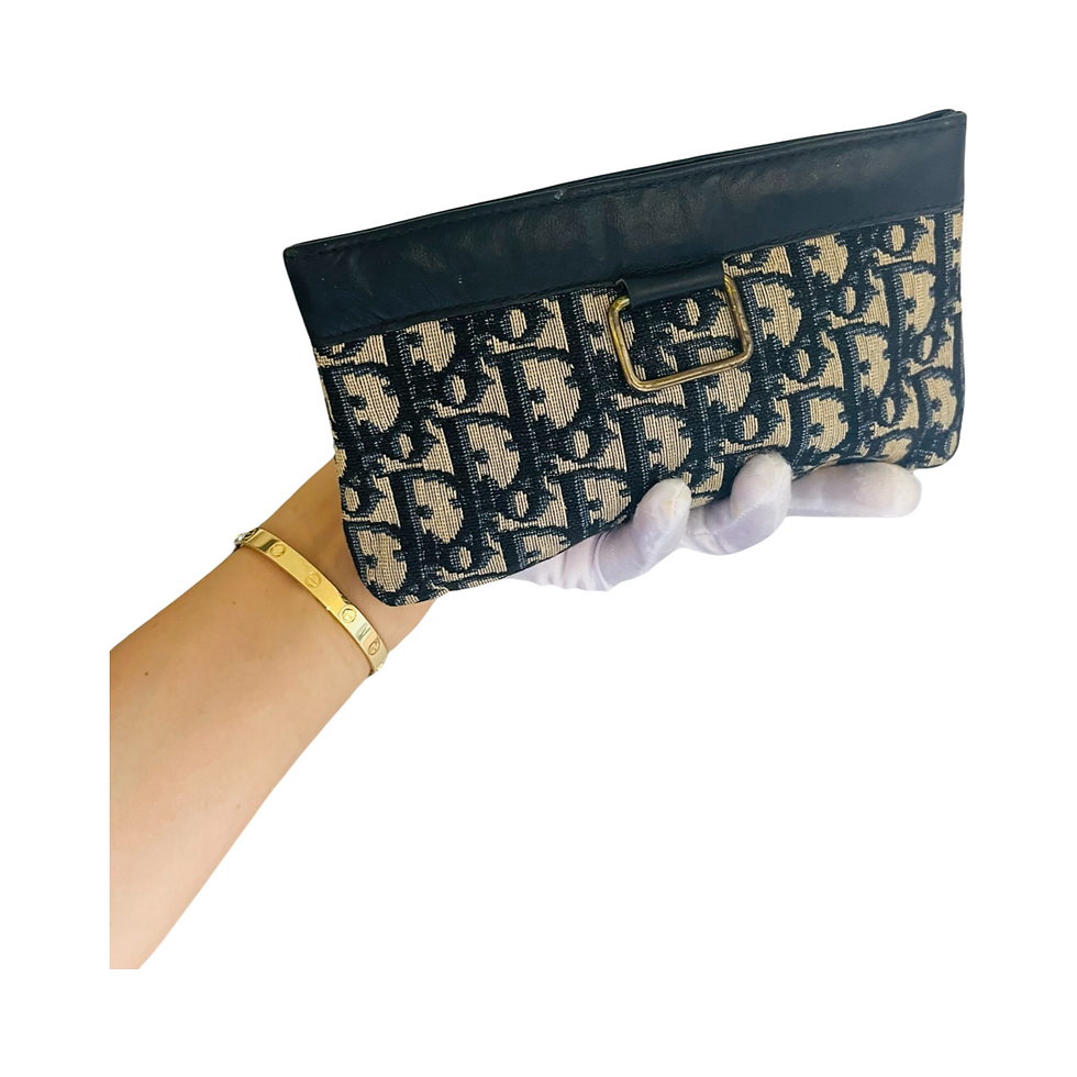 Thumbnail: Christian Dior canvas oblique vintage Pouch 